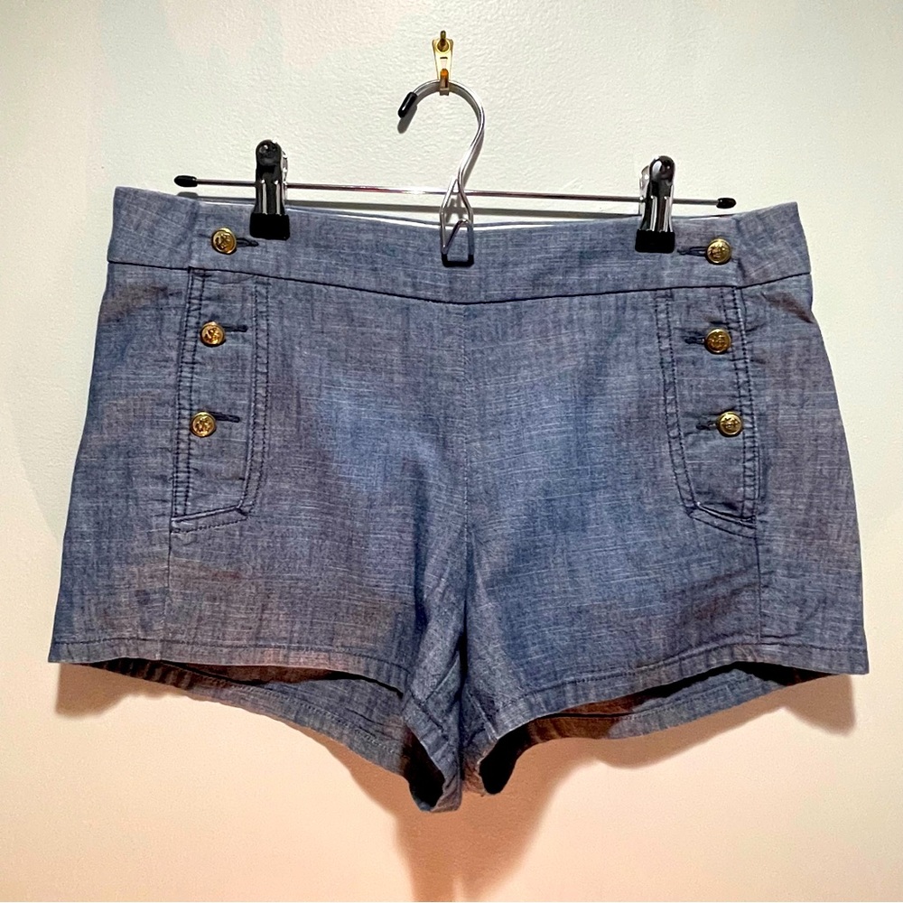 J. Crew Blue High Waist Women Shorts